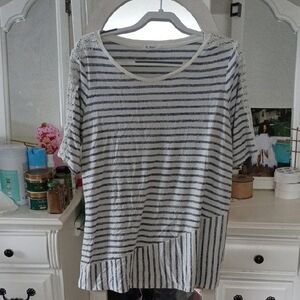Westport Blue and White Striped Top